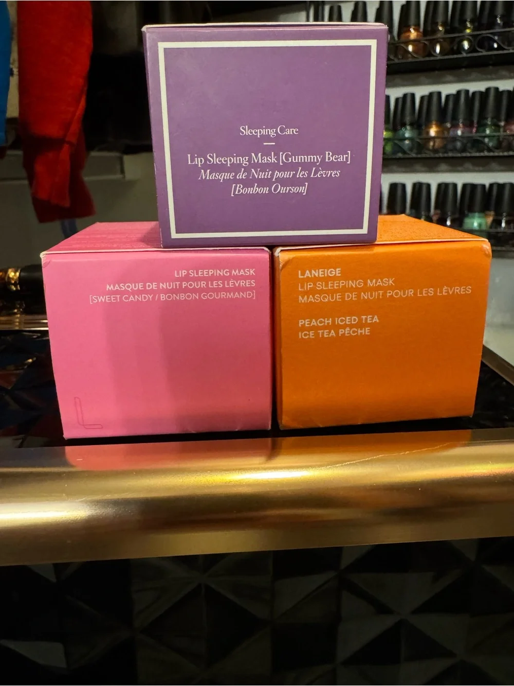 LANEIGE Lip Sleeping Mask Trio — Gummy Bear/Sweet Candy/Peach Iced Tea